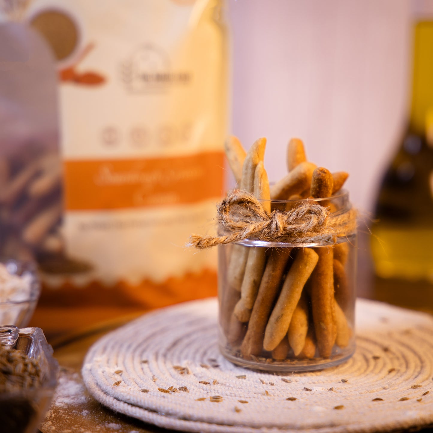 Sourdough Grissini Sticks - Cumin