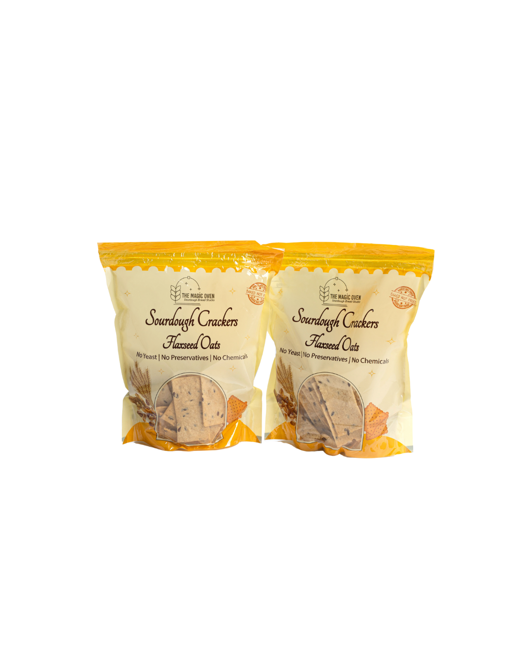 Flaxseeds & Oats Crackers (Set of 2)