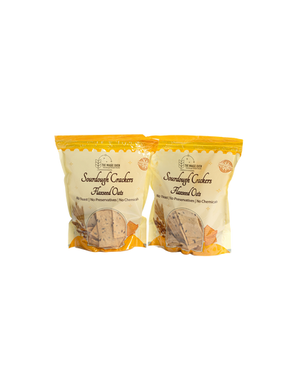 Flaxseeds & Oats Crackers (Set of 2)