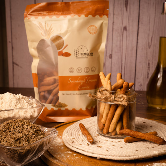 Sourdough Grissini Sticks - Cumin