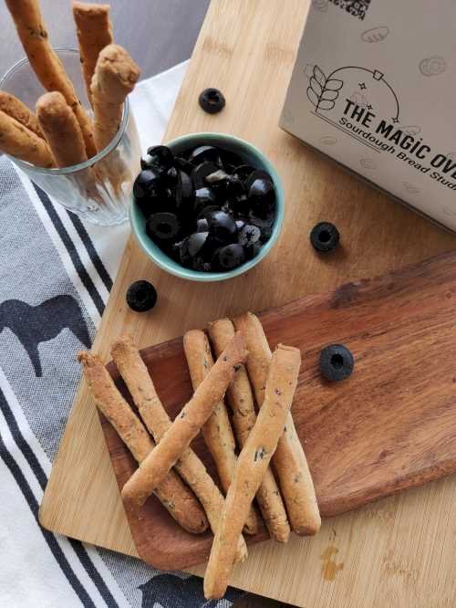 Product Image for Sourdough Grissini Sticks - Olive Oregano